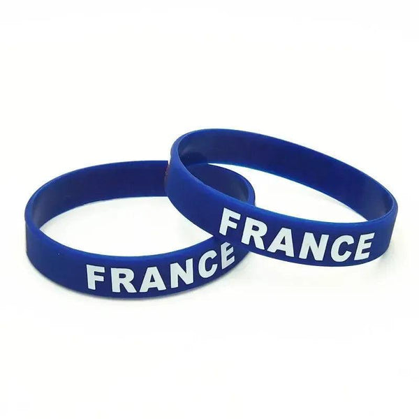 France Flag Bracelet - Silicone Wristband