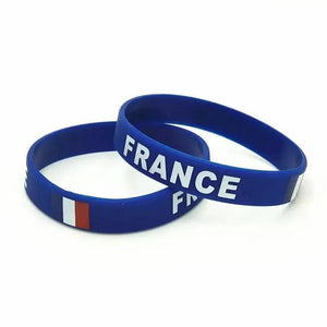 France Flag Bracelet - Silicone Wristband