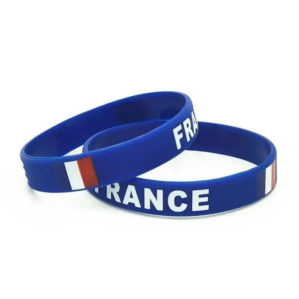 France Flag Bracelet - Silicone Wristband