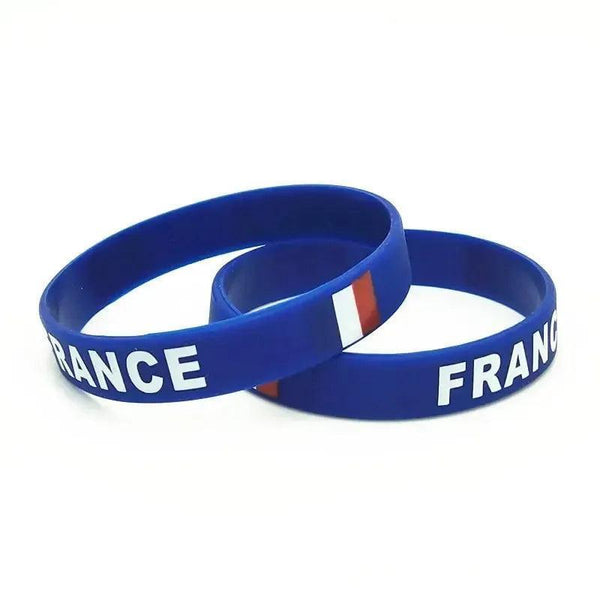 France Flag Bracelet - Silicone Wristband