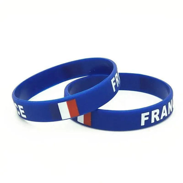 France Flag Bracelet - Silicone Wristband