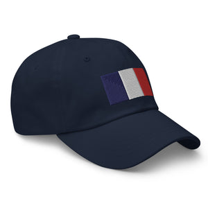 France Flag Cap - Adjustable Embroidered Dad Hat