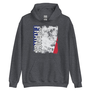 France Flag - Distressed Flag Hoodie