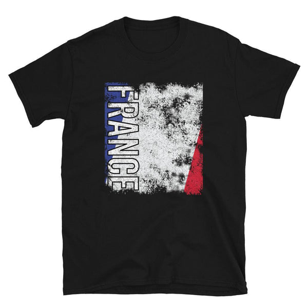 France Flag Distressed T-Shirt