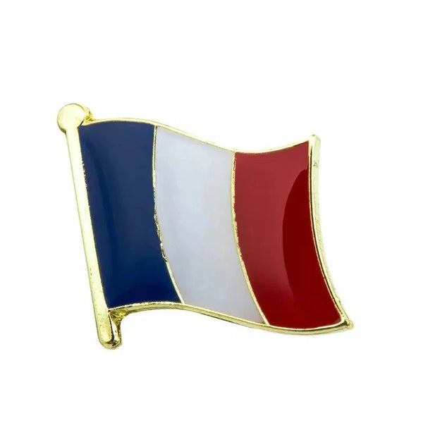 France Flag Lapel Pin - Enamel Pin Flag