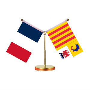France Ile-de-France Desk Flag - Custom Table Flags (Mini)