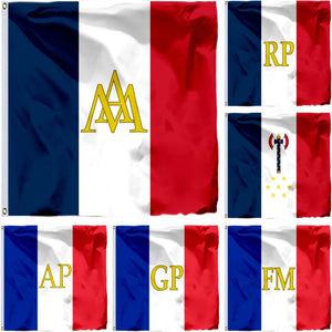 France Presidential Standard Flags - 90x150cm(3x5ft) - 60x90cm(2x3ft)