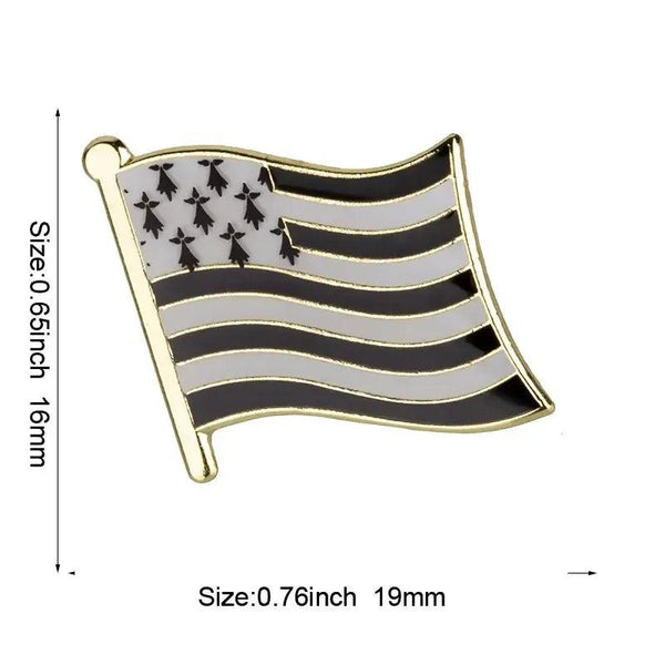 France Province Flag Lapel Pin Collection - Enamel Pin Flag
