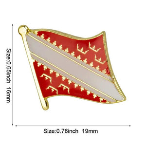 France Province Flag Lapel Pin Collection - Enamel Pin Flag