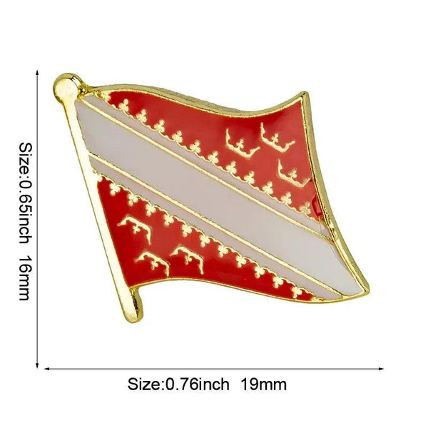 France Province Flag Lapel Pin Collection - Enamel Pin Flag