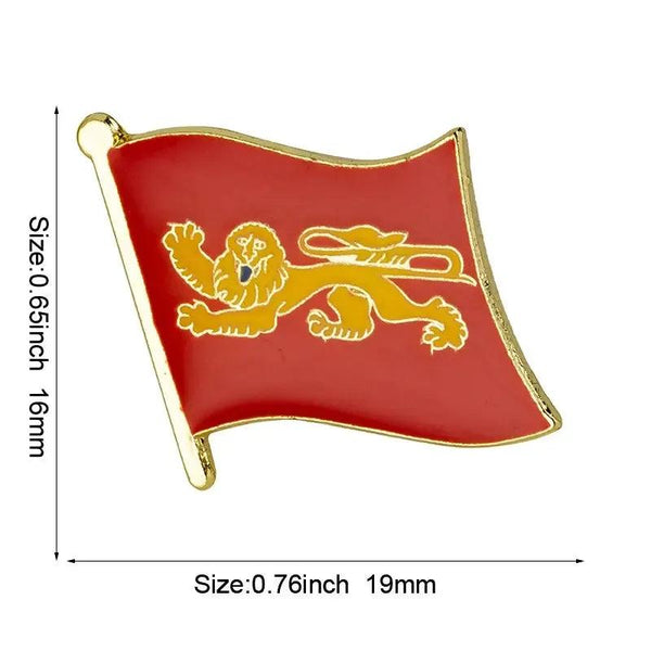 France Province Flag Lapel Pin Collection - Enamel Pin Flag