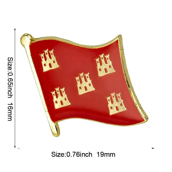 France Province Flag Lapel Pin Collection - Enamel Pin Flag