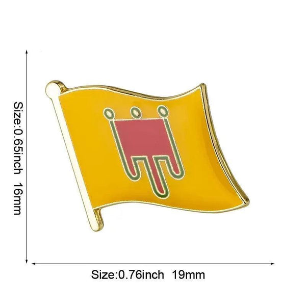 France Province Flag Lapel Pin Collection - Enamel Pin Flag