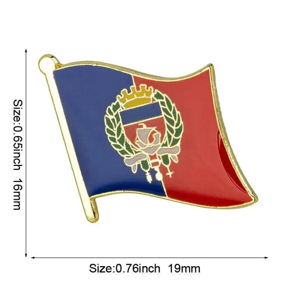 France Province Flag Lapel Pin Collection - Enamel Pin Flag