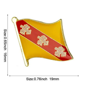 France Province Flag Lapel Pin Collection - Enamel Pin Flag