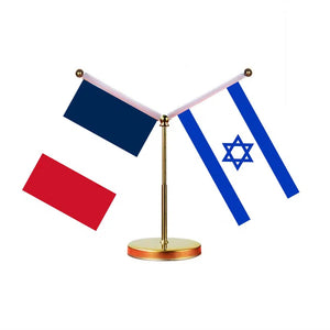 France Saudi Arabia Desk Flag - Custom Table Flags (Mini)