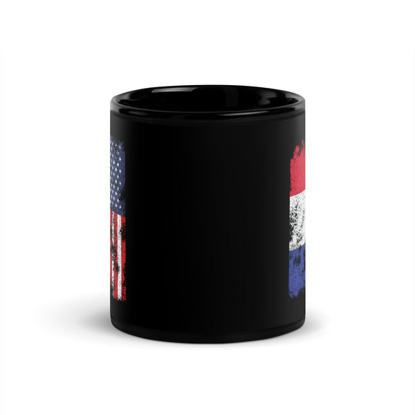 France USA Flag - Half American Mug