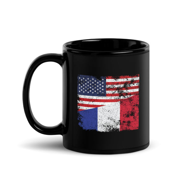 France USA Flag Mug