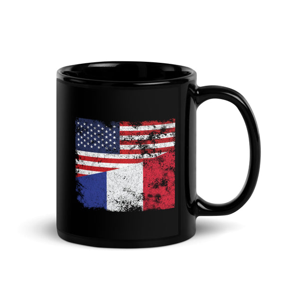 France USA Flag Mug