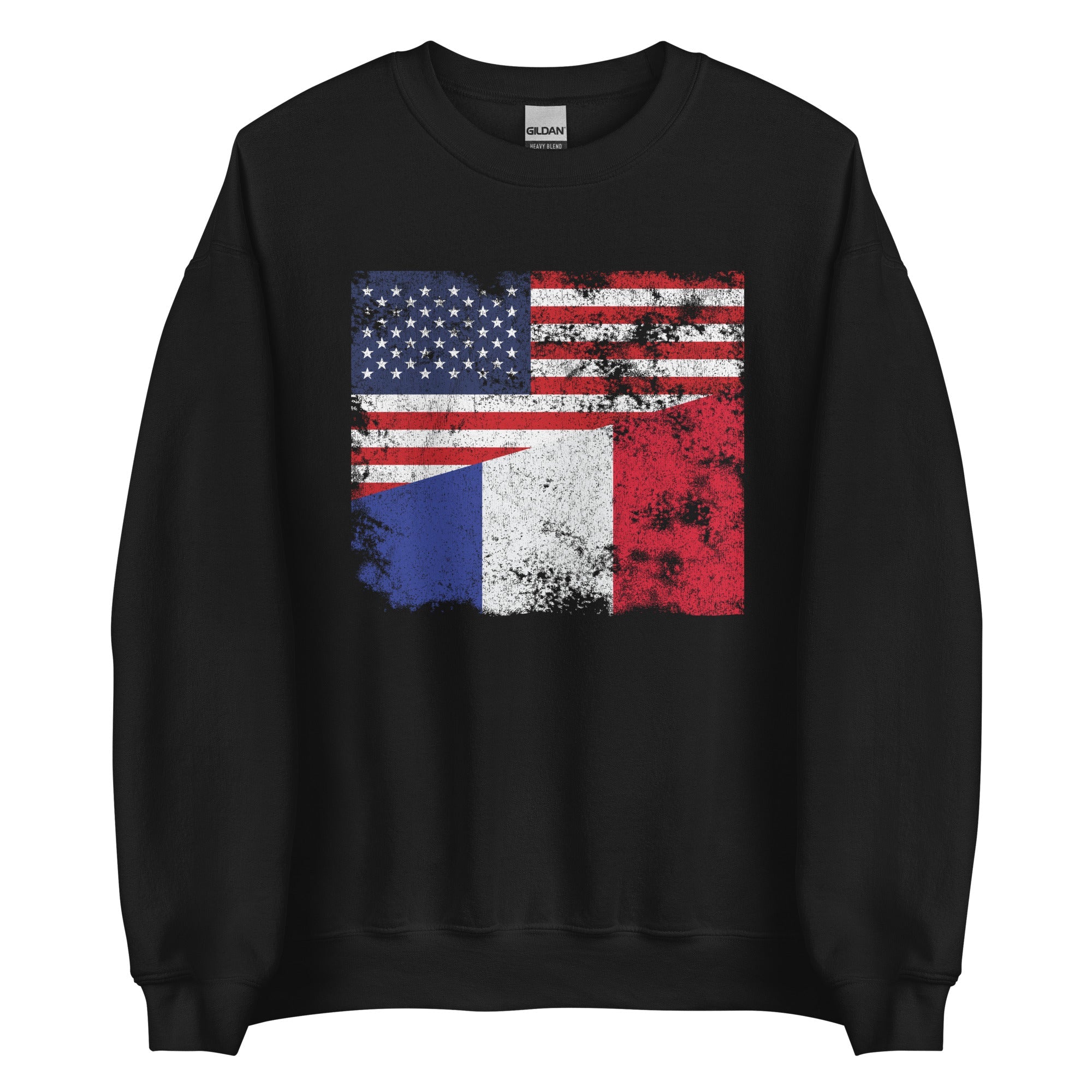 France USA Flag Sweatshirt