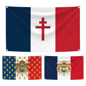 Free France Flag - Napoleon Flags - 90x150cm(3x5ft) - 60x90cm(2x3ft)