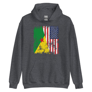 French Guiana USA Flag Hoodie