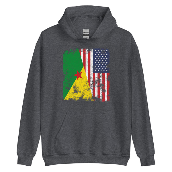 French Guiana USA Flag Hoodie