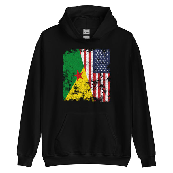 French Guiana USA Flag Hoodie