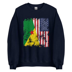 French Guiana USA Flag Sweatshirt