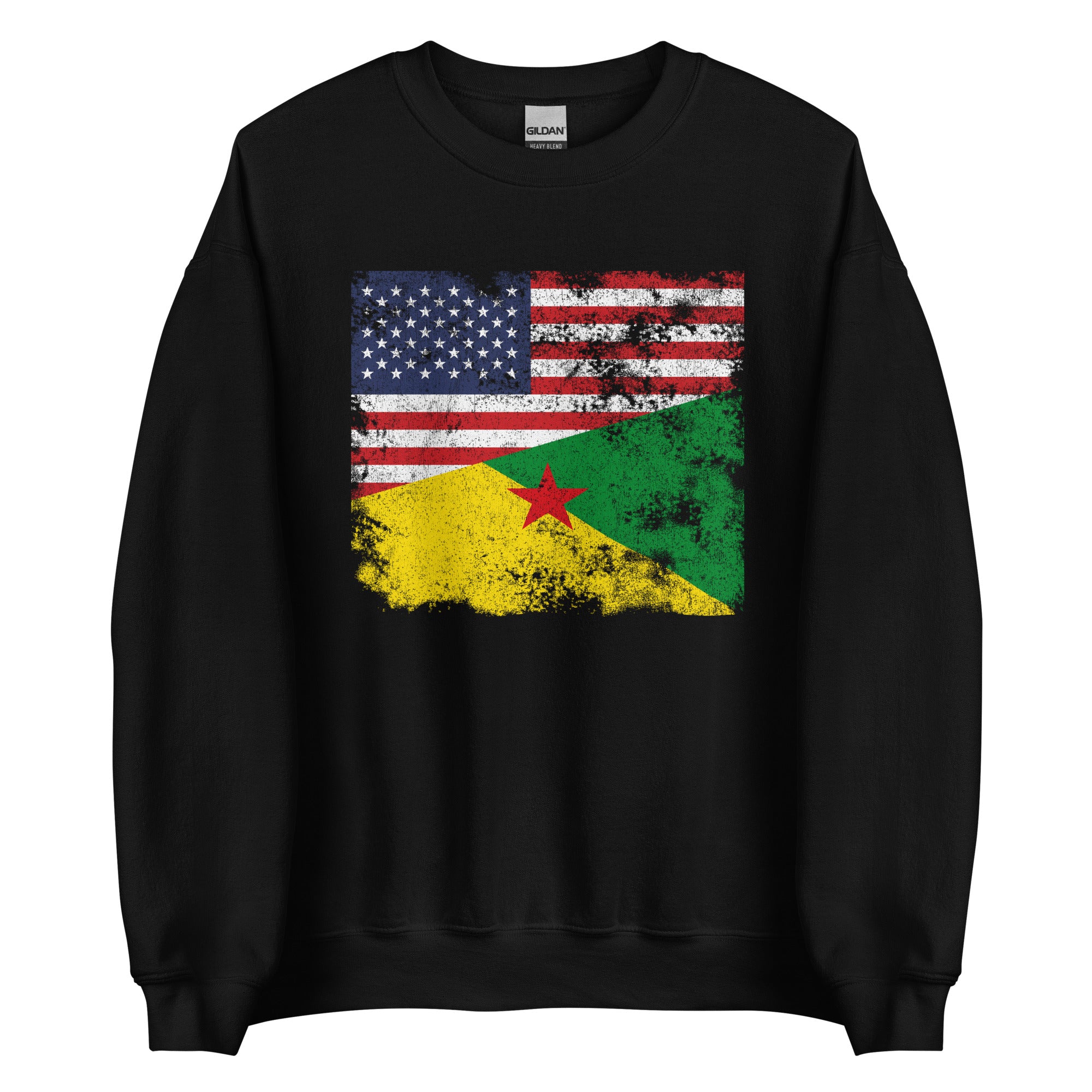 French Guiana USA Flag Sweatshirt