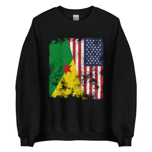 French Guiana USA Flag Sweatshirt