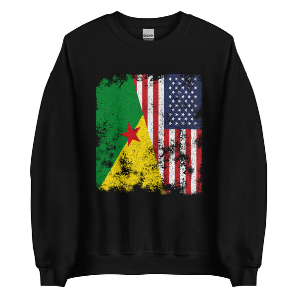 French Guiana USA Flag Sweatshirt