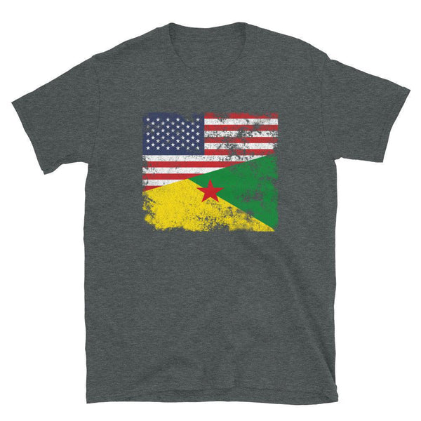 French Guiana USA Flag T-Shirt