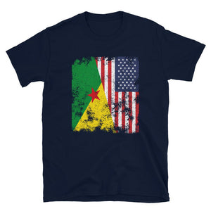 French Guiana USA Flag T-Shirt