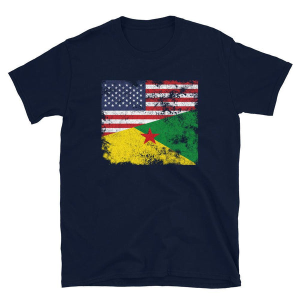 French Guiana USA Flag T-Shirt