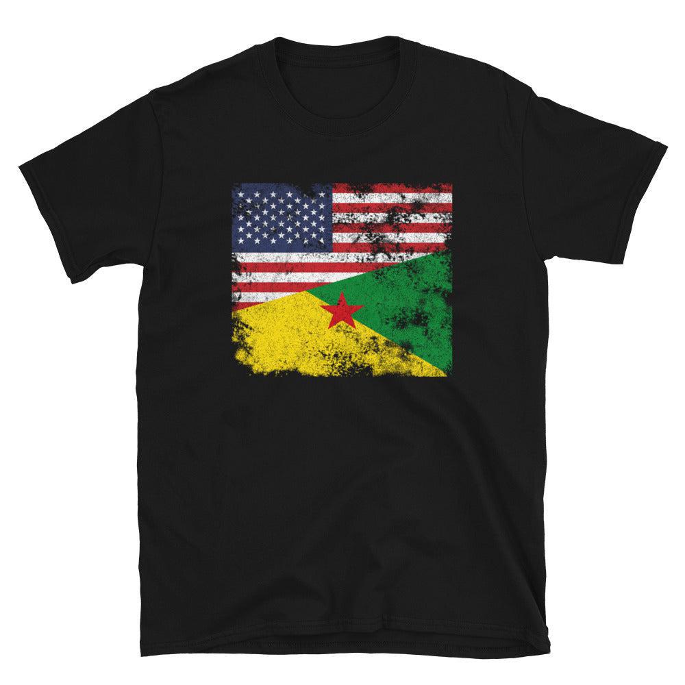 French Guiana USA Flag T-Shirt