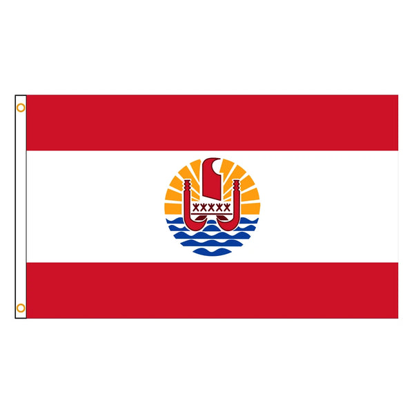 French Polynesia Flag - 90x150cm(3x5ft) - 60x90cm(2x3ft)