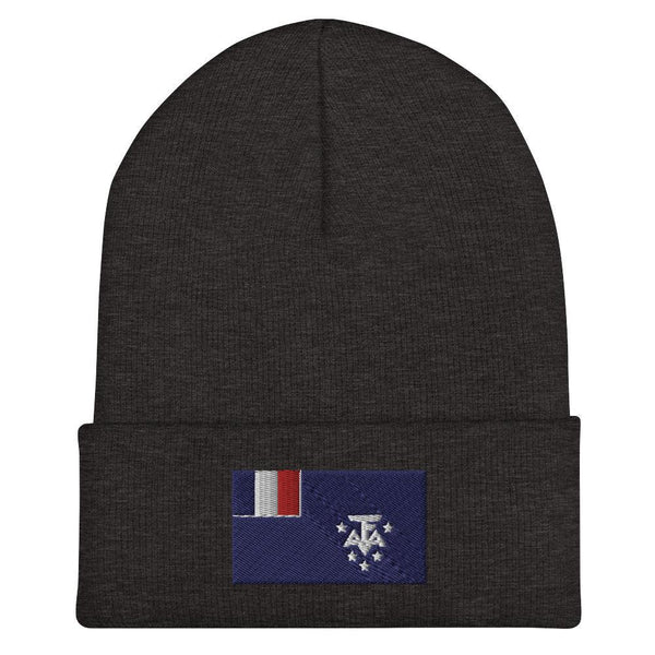 French Southern & Antarctic Lands Flag Beanie - Embroidered Winter Hat