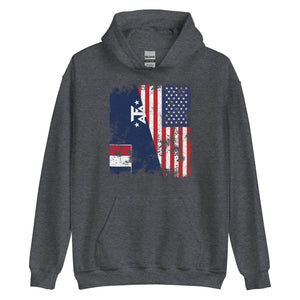 French Southern Antarctic Lands USA Flag Hoodie