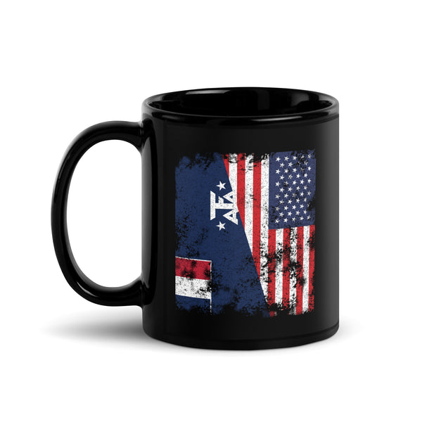 French Southern Antarctic Lands USA Flag Mug