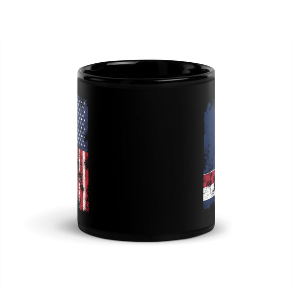 French Southern Antarctic Lands USA Flag Mug