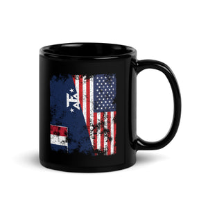 French Southern Antarctic Lands USA Flag Mug