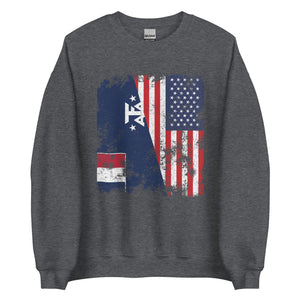 French Southern Antarctic Lands USA Flag Sweatshirt