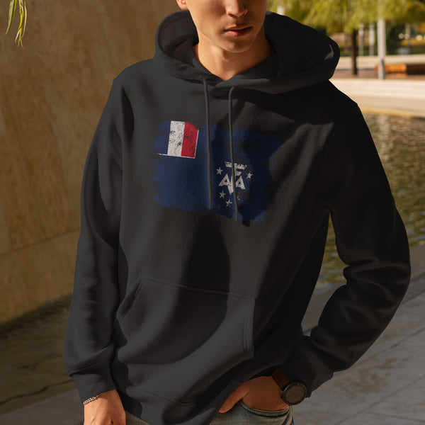 French Southern and Antarctic Lands Flag Hoodie