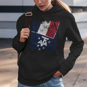 French Southern and Antarctic Lands Flag Hoodie