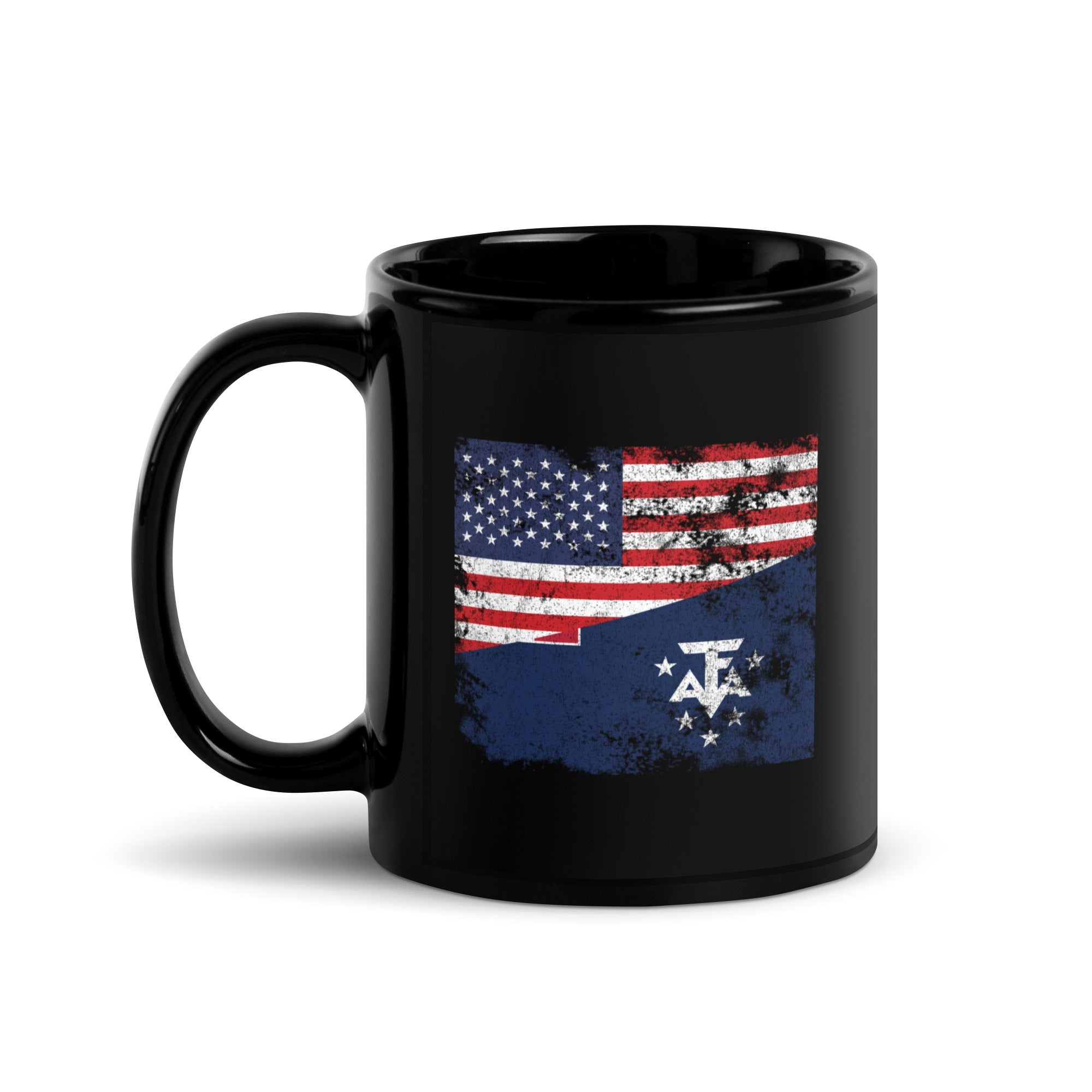 French Southern and Antarctic Lands USA Flag Mug