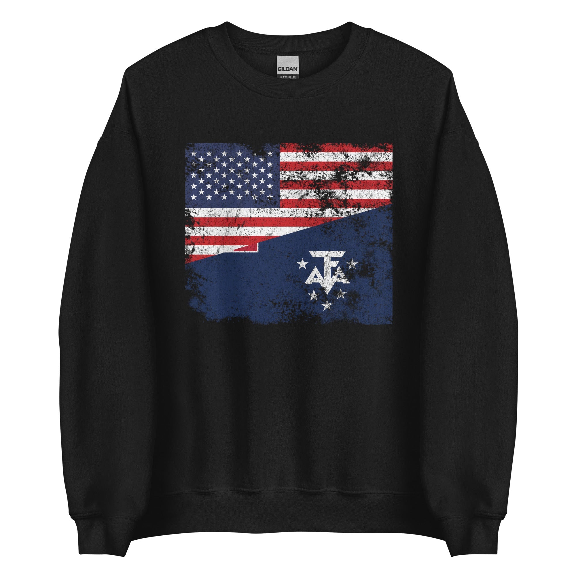 French Southern and Antarctic Lands USA Flag Sweatshirt