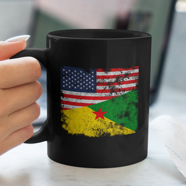 French Guiana USA Flag Mug