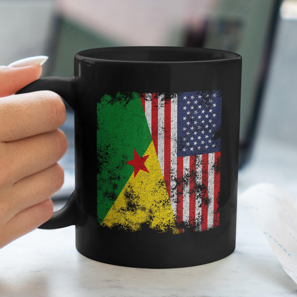 French Guiana USA Flag Mug