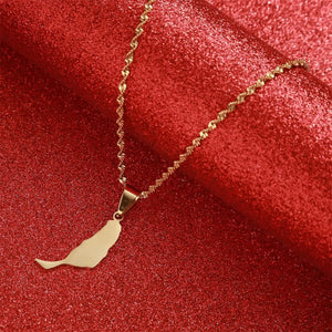 Fuerteventura Map Necklace